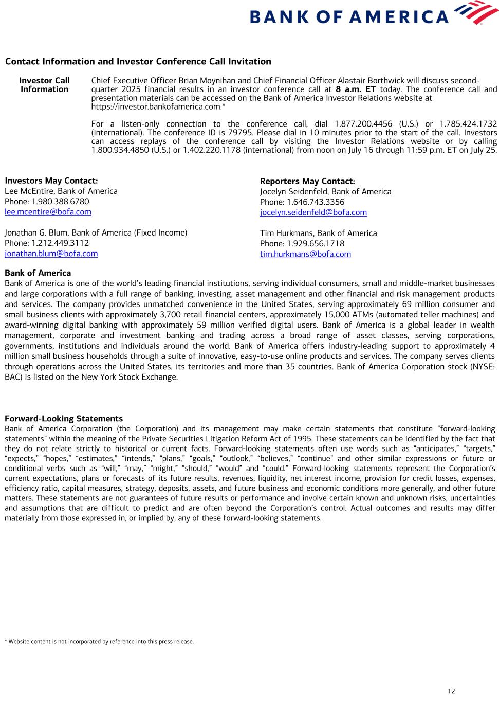 slide12 Data contained in this press release follows image. Accessible PDF is available in Documents dropdown menu.