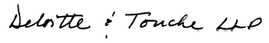 (-s- Deloitte & Touche LLP)