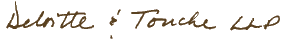 (-s- Deloitte and Touche LLP)